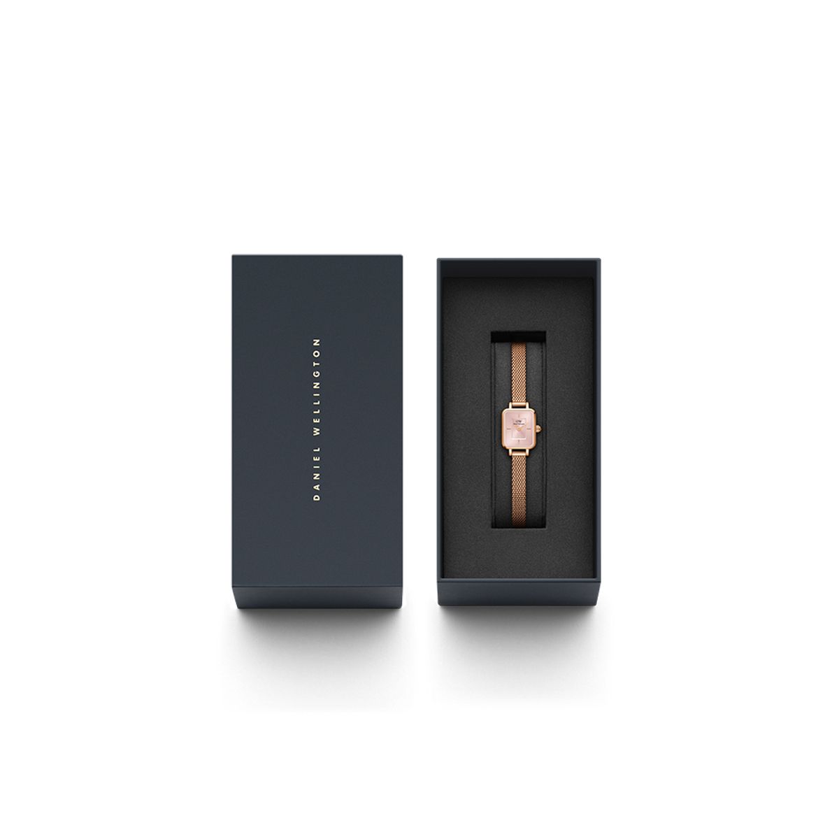 다니엘 웰링턴(DANIEL WELLINGTON) QUADRO MINI MELROSE BLUSH 핑크 사각 패션시계