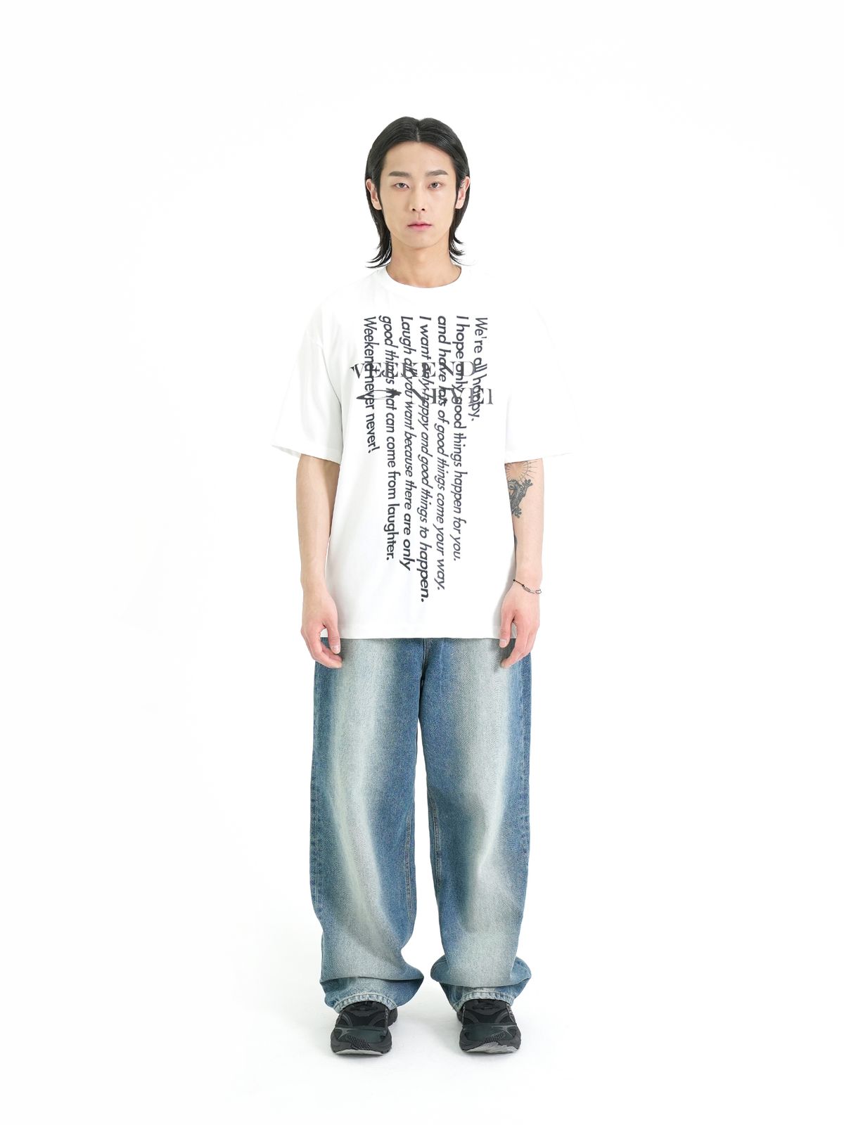 게인스보로(GAINSBORO) 위캔드네버 티셔츠_화이트