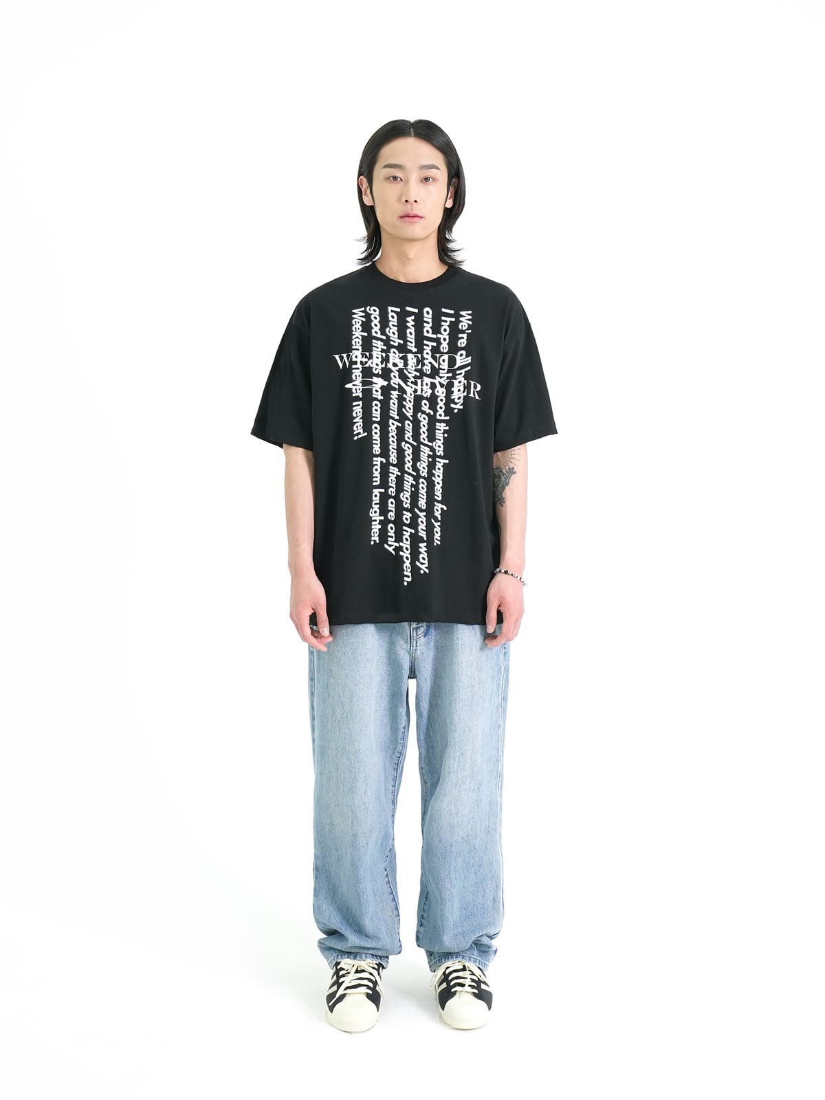 게인스보로(GAINSBORO) 위캔드네버 티셔츠_블랙