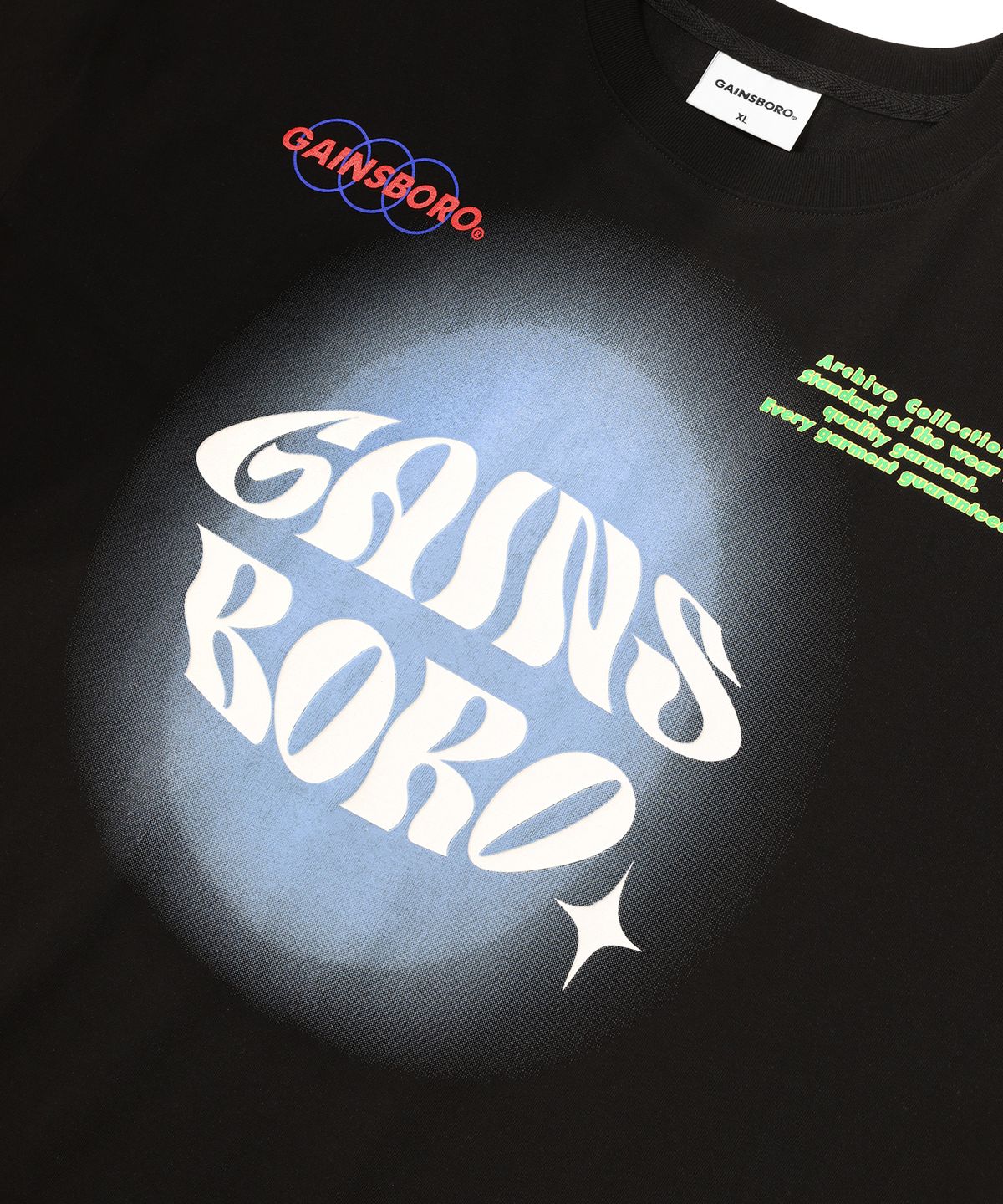 게인스보로(GAINSBORO) 유니버스클럽 티셔츠_블랙