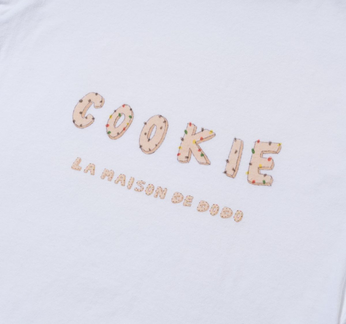 라메종드도도(LA MAISON DE DODO) Basic Dodo Short Sleeve T-Shirt with Cookie Lettering_반팔티
