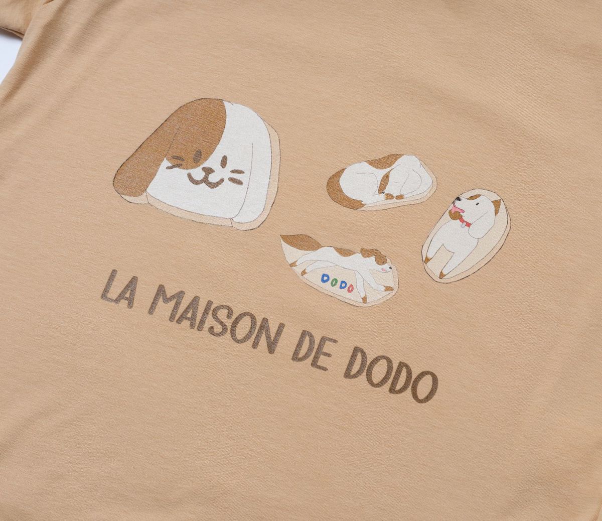 라메종드도도(LA MAISON DE DODO) Basic Dodo Short Sleeve T-Shirt with Puppy Cookies_반팔티