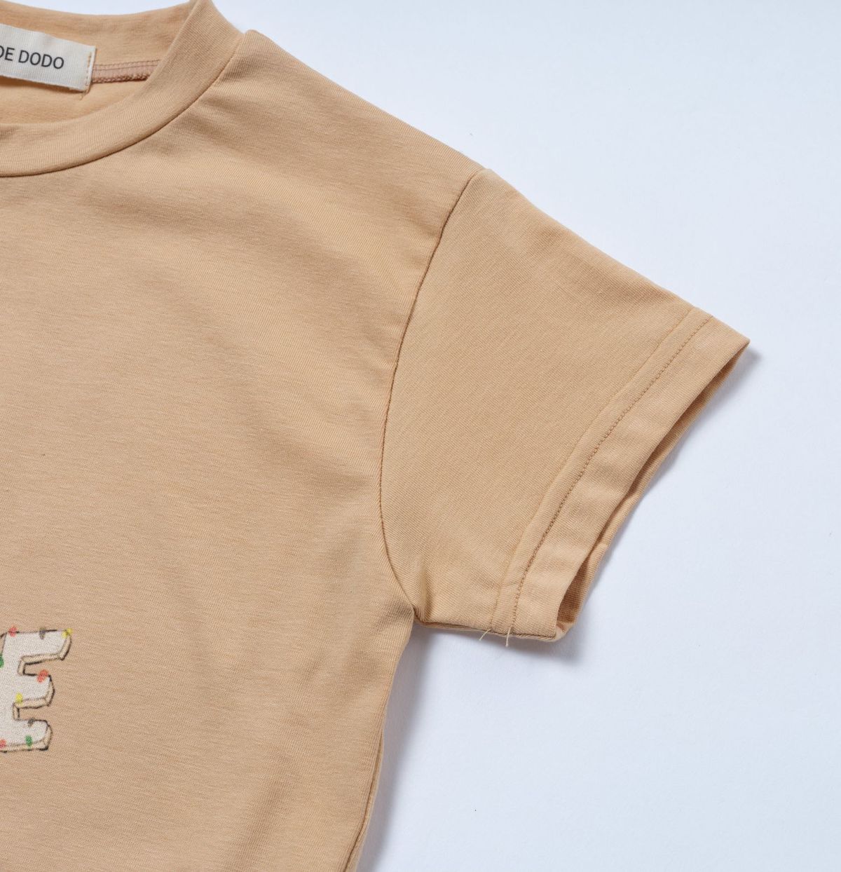 라메종드도도(LA MAISON DE DODO) Basic Dodo Short Sleeve T-Shirt with Cookie Lettering_반팔티