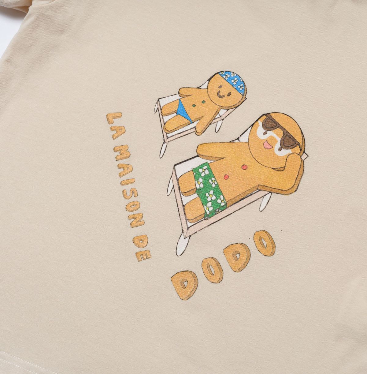 라메종드도도(LA MAISON DE DODO) Basic Dodo Short Sleeve T-Shirt with Tanning Cookies_반팔티