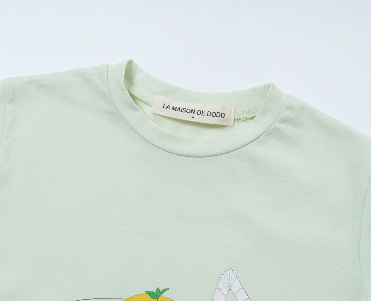 라메종드도도(LA MAISON DE DODO) Basic Dodo Short Sleeve T-Shirt with Lemonade Island_반팔티