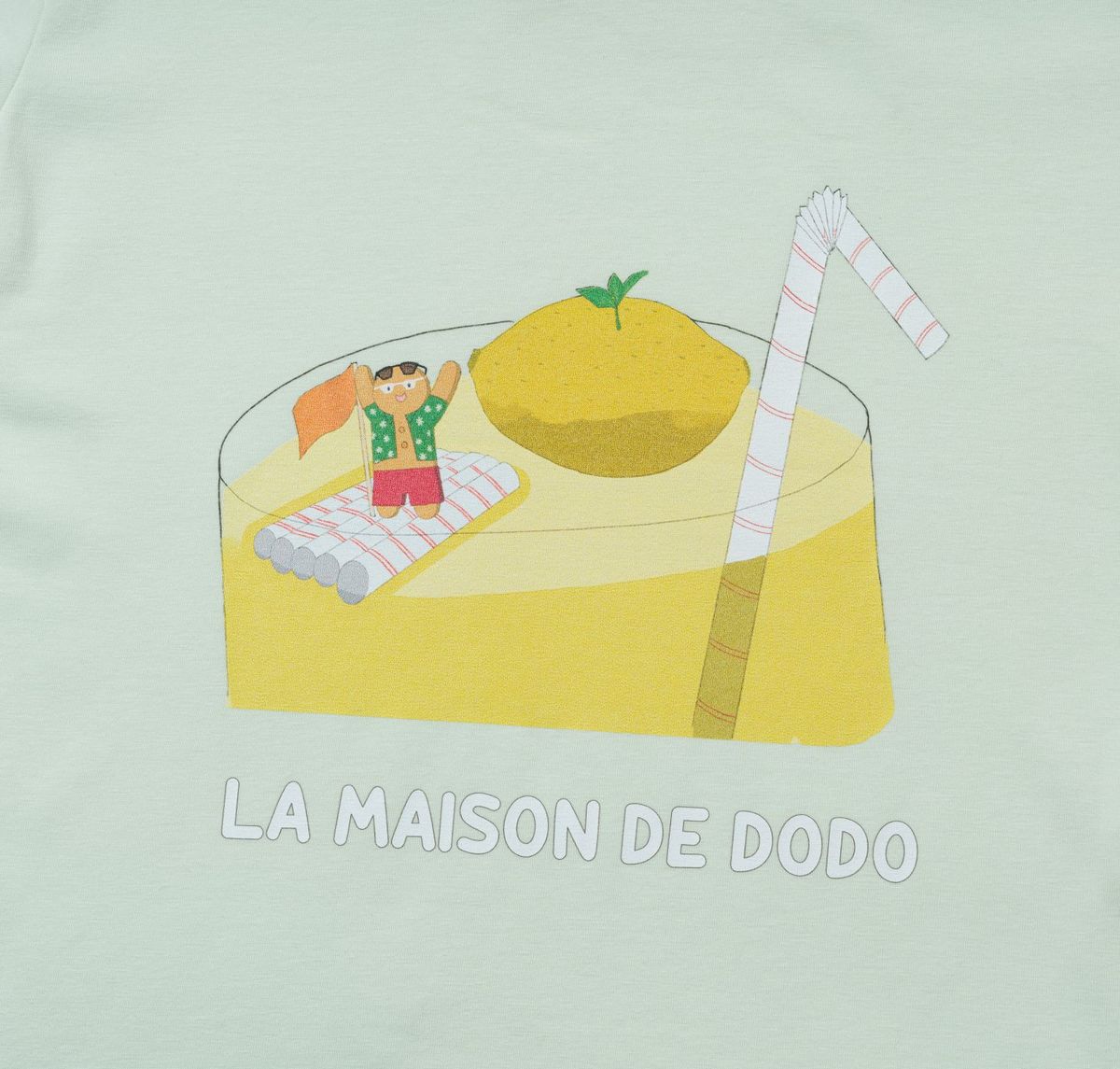 라메종드도도(LA MAISON DE DODO) Basic Dodo Short Sleeve T-Shirt with Lemonade Island_반팔티