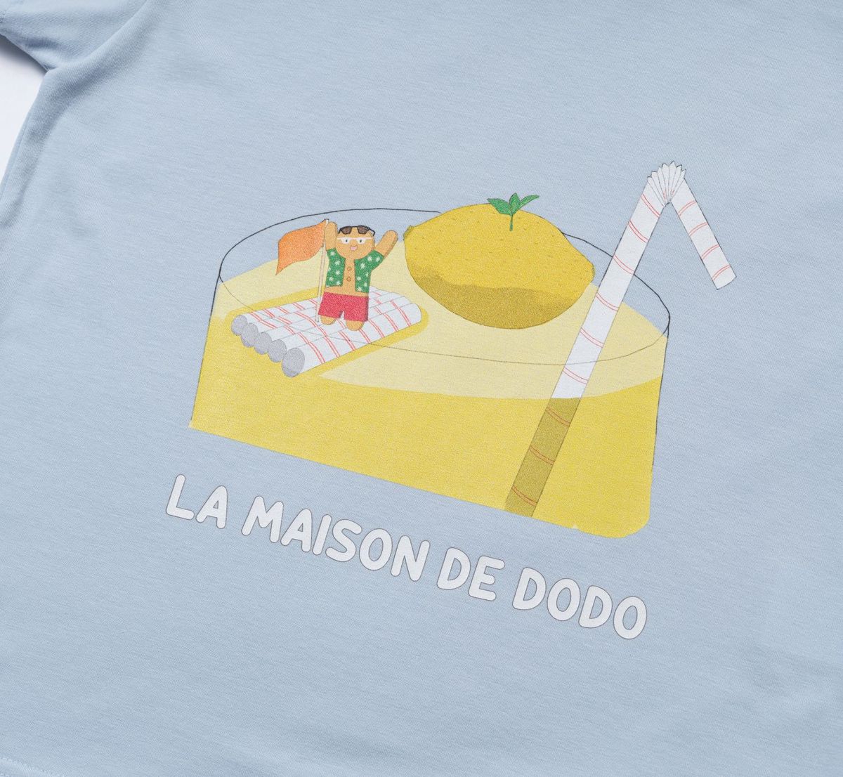 라메종드도도(LA MAISON DE DODO) Basic Dodo Short Sleeve T-Shirt with Lemonade Island_반팔티