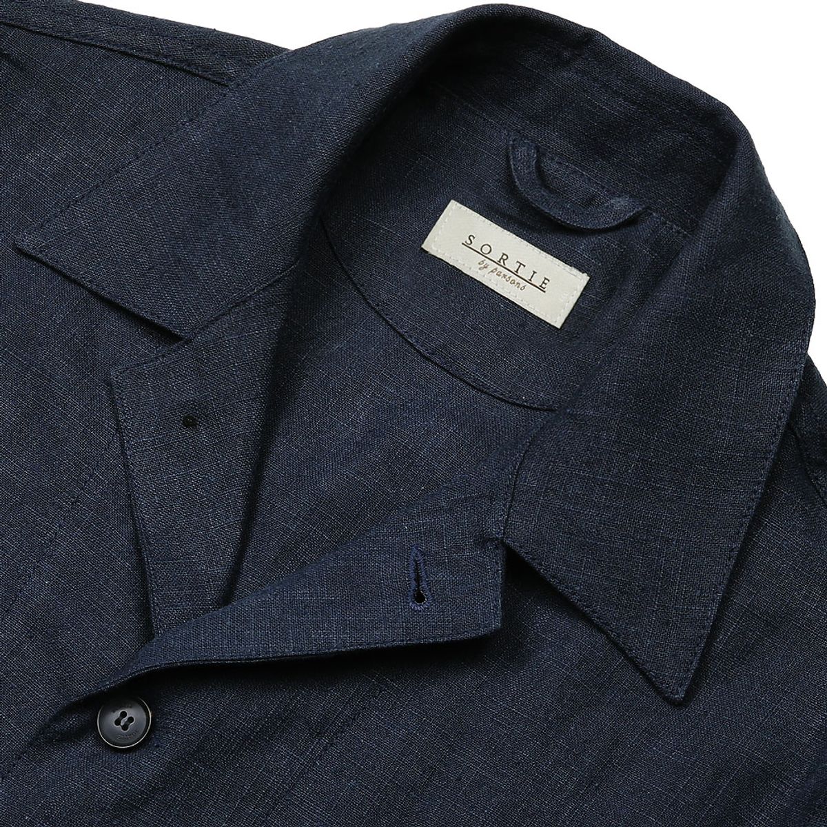 솔티(SORTIE) 8s Linen French Work Jacket (Navy)