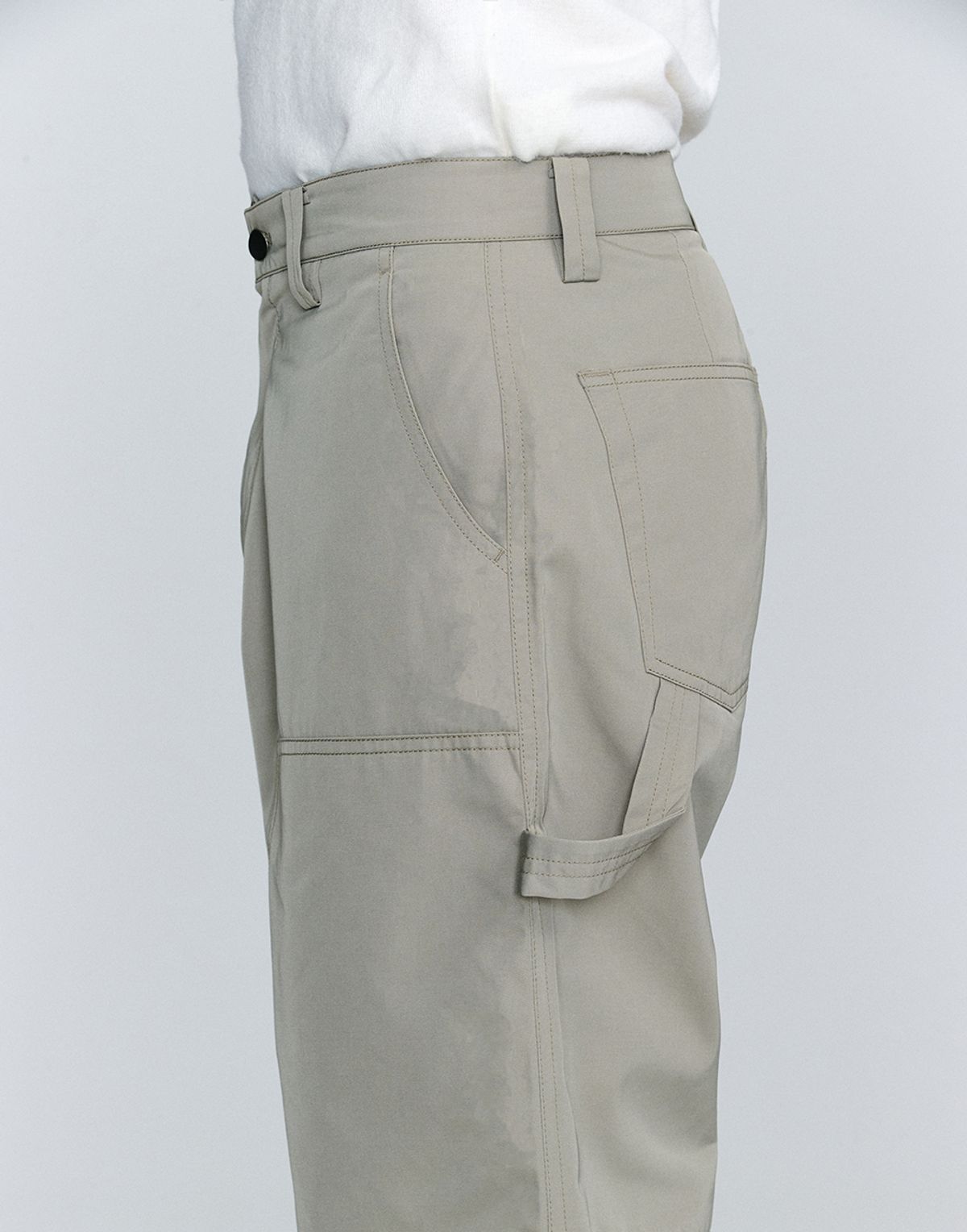호이테(HEUTE) HET SHINE WORK PANTS LIGHT KHAKI