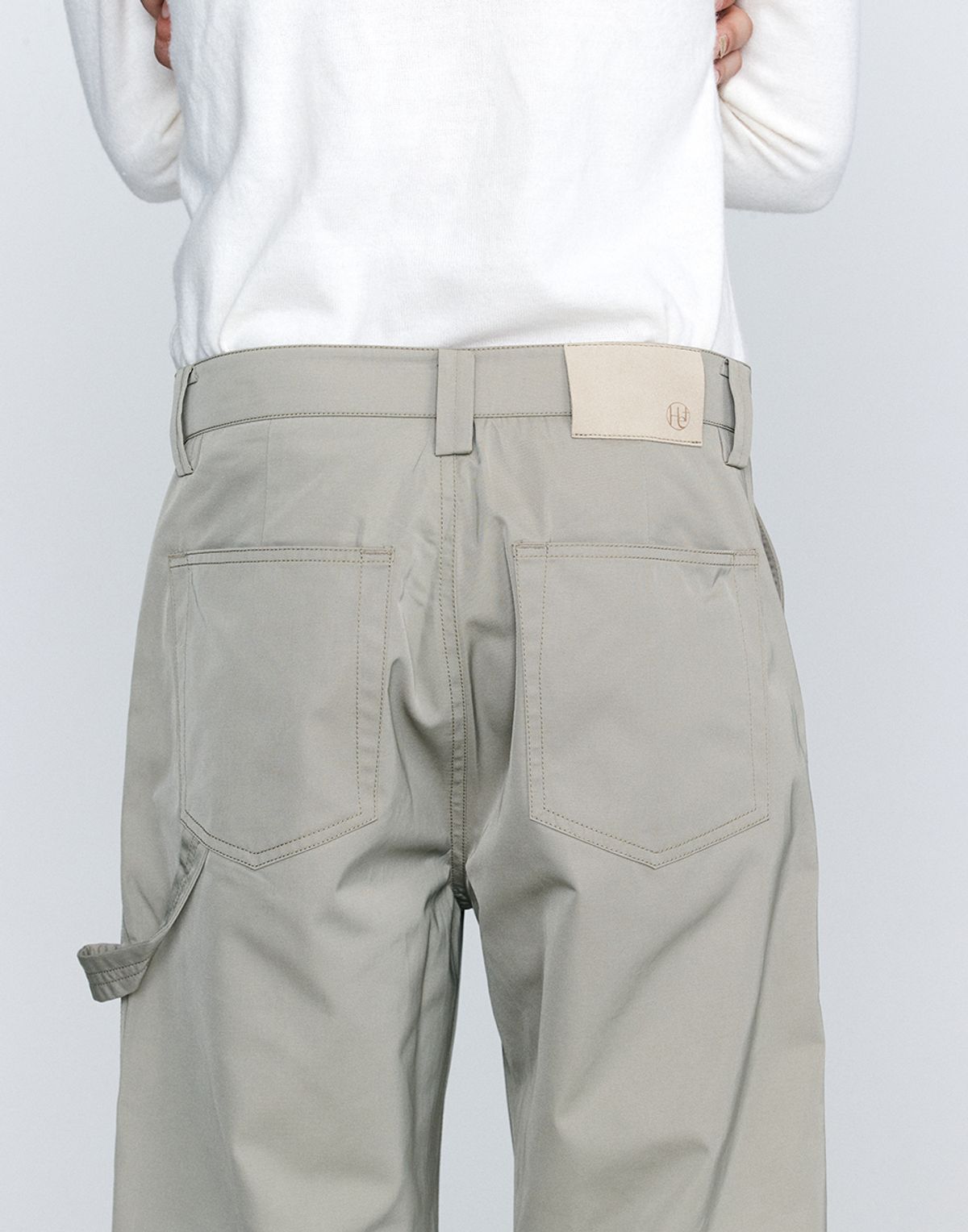 호이테(HEUTE) HET SHINE WORK PANTS LIGHT KHAKI