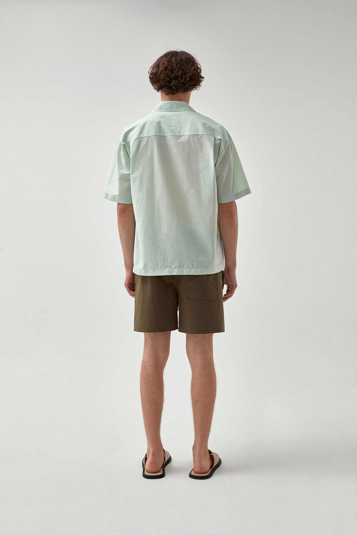 호이테(HEUTE) CONVERTIBLE COLLAR SHORT SLEEVE SHIRT LIGHT MINT