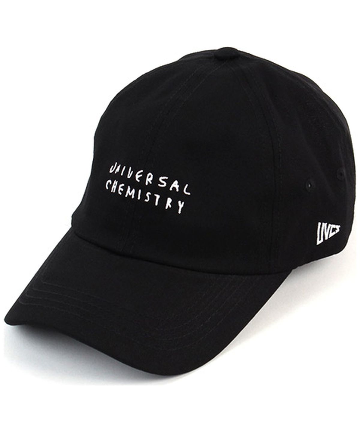 유니버셜 케미스트리(UNIVERSAL CHEMISTRY) Front Logo Cotton Black Ballcap 코튼볼캡