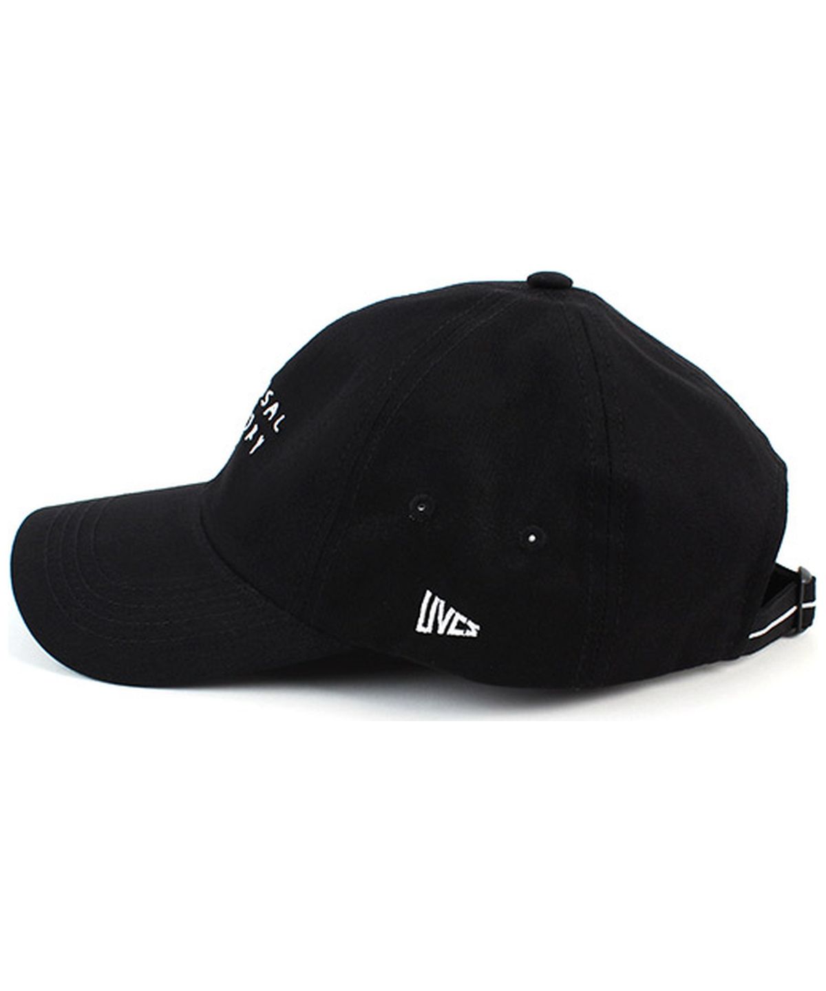 유니버셜 케미스트리(UNIVERSAL CHEMISTRY) Front Logo Cotton Black Ballcap 코튼볼캡