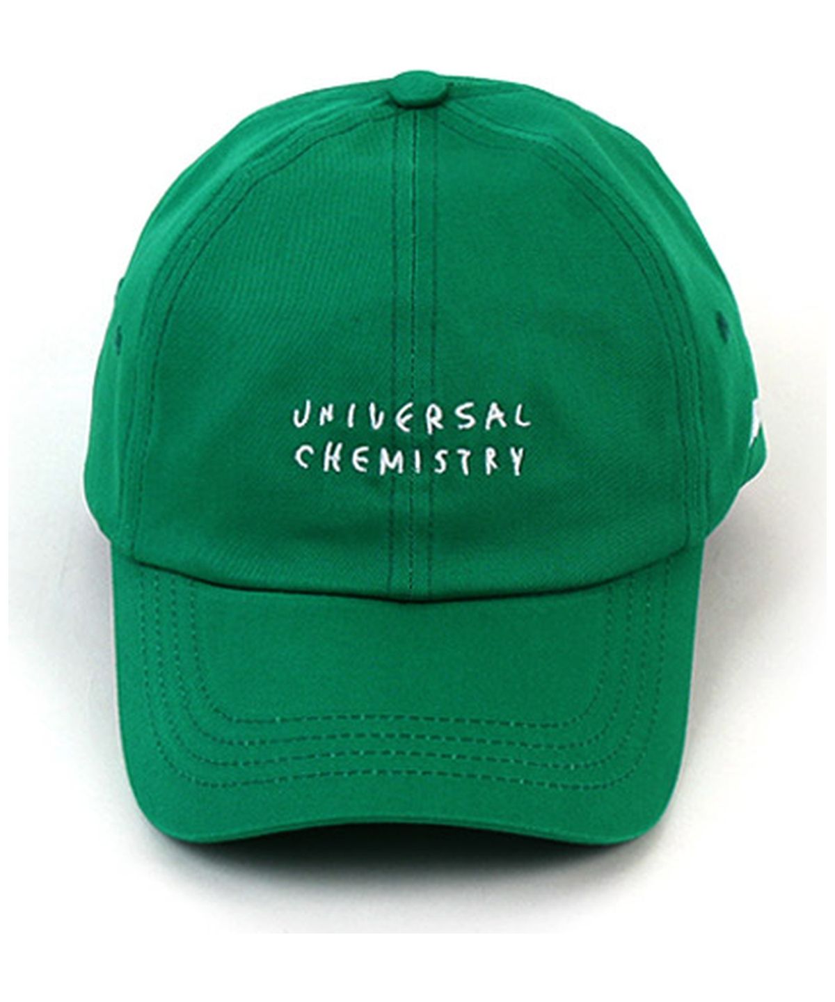 유니버셜 케미스트리(UNIVERSAL CHEMISTRY) Front Logo Cotton Green Ballcap 코튼볼캡
