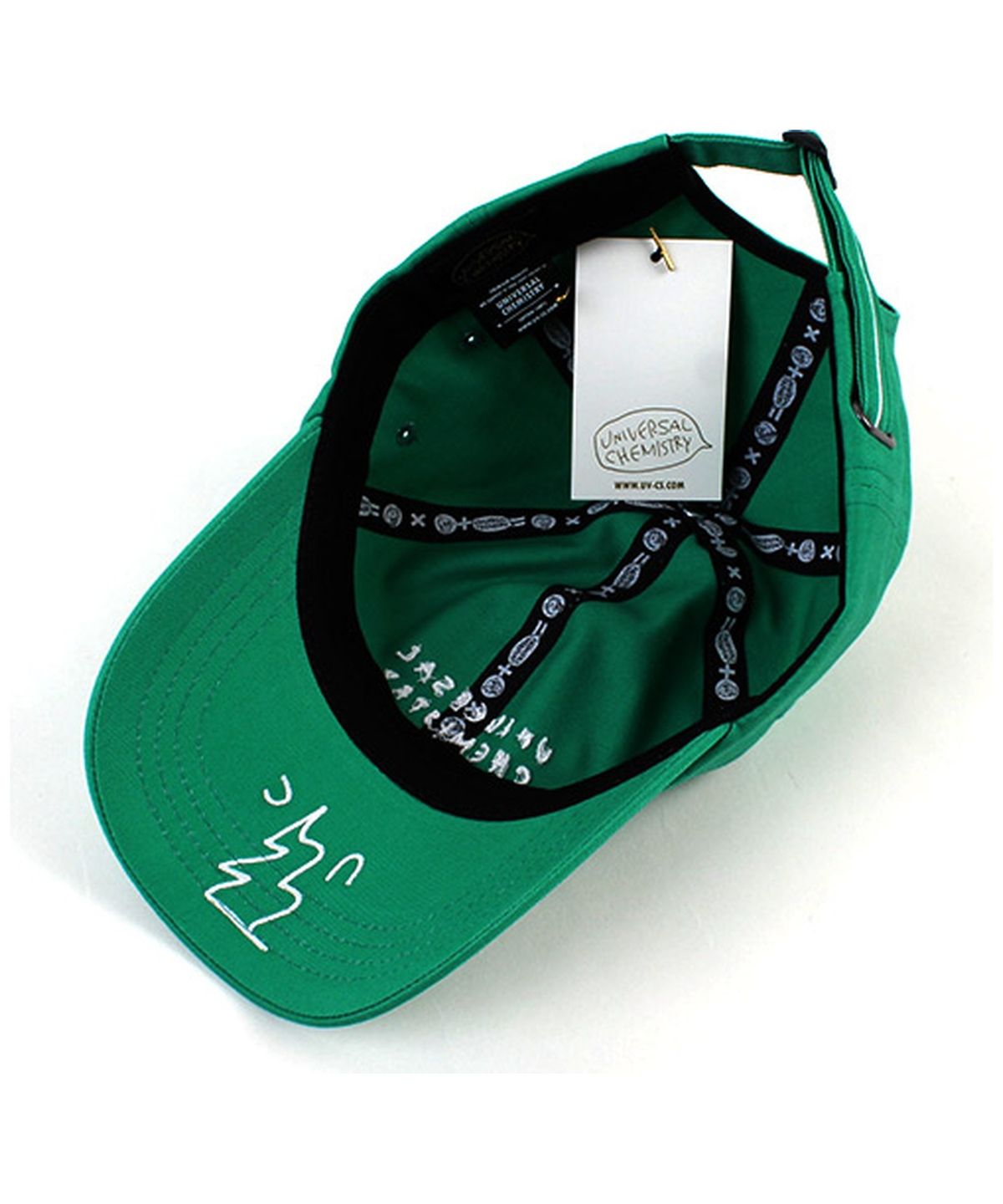 유니버셜 케미스트리(UNIVERSAL CHEMISTRY) Front Logo Cotton Green Ballcap 코튼볼캡