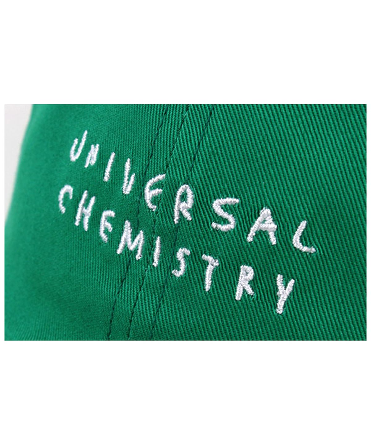 유니버셜 케미스트리(UNIVERSAL CHEMISTRY) Front Logo Cotton Green Ballcap 코튼볼캡