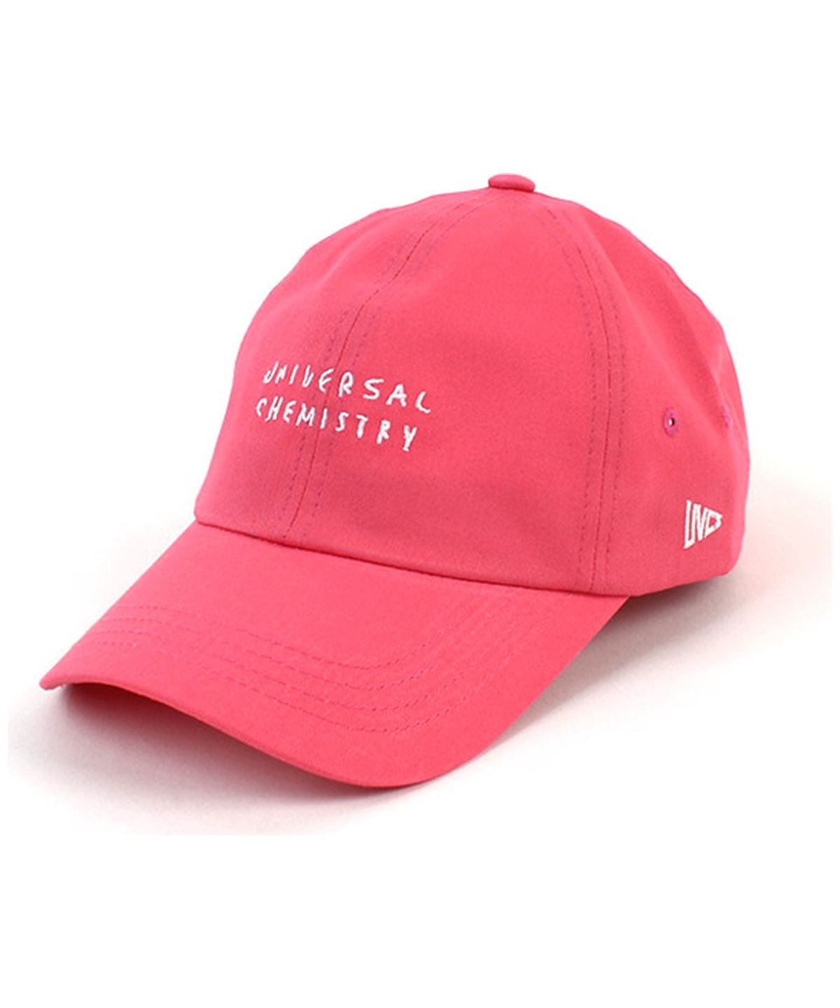 유니버셜 케미스트리(UNIVERSAL CHEMISTRY) Front Logo Cotton Pink Ballcap 코튼볼캡