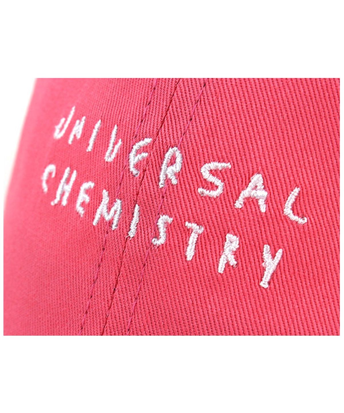 유니버셜 케미스트리(UNIVERSAL CHEMISTRY) Front Logo Cotton Pink Ballcap 코튼볼캡