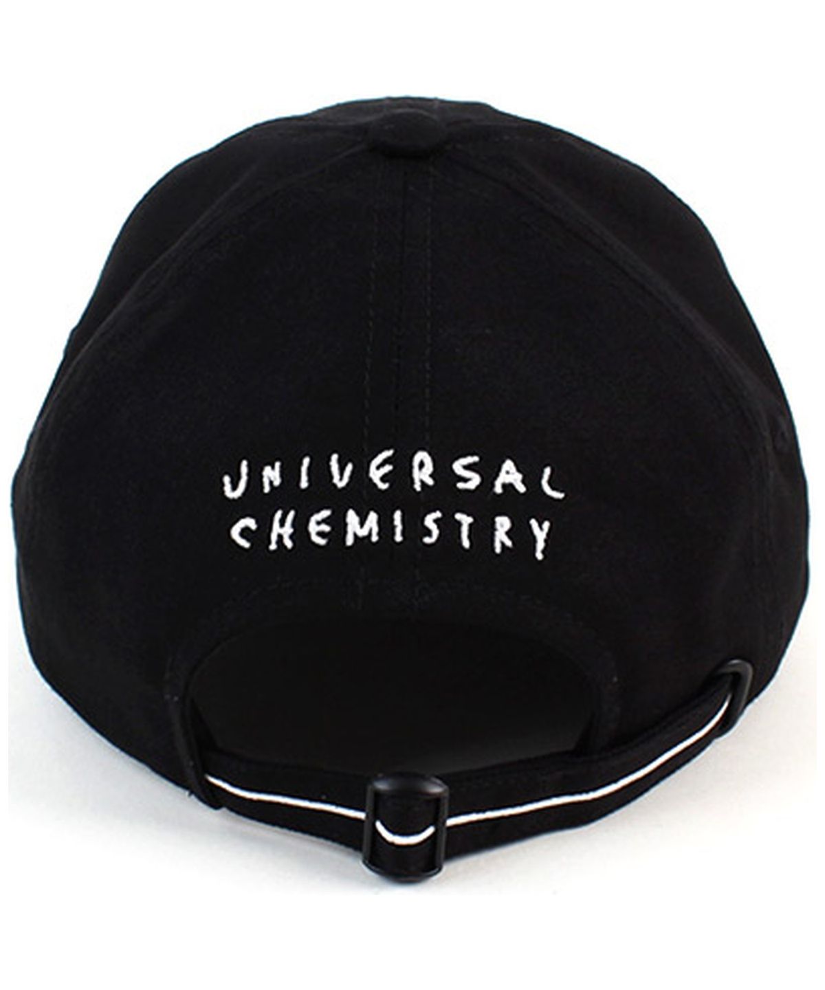 유니버셜 케미스트리(UNIVERSAL CHEMISTRY) Back Logo Cotton Black Ballcap 코튼볼캡