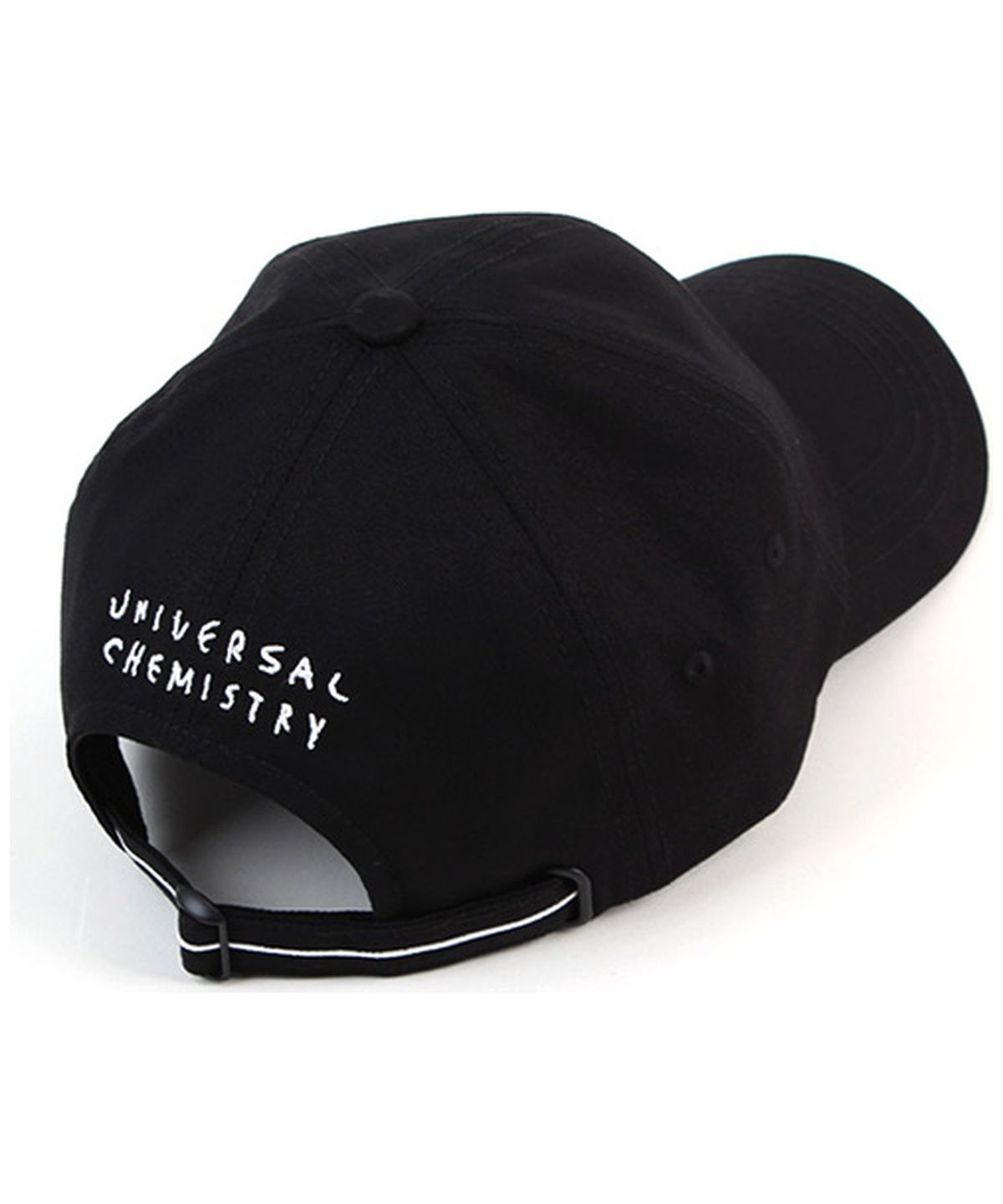 유니버셜 케미스트리(UNIVERSAL CHEMISTRY) Back Logo Cotton Black Ballcap 코튼볼캡