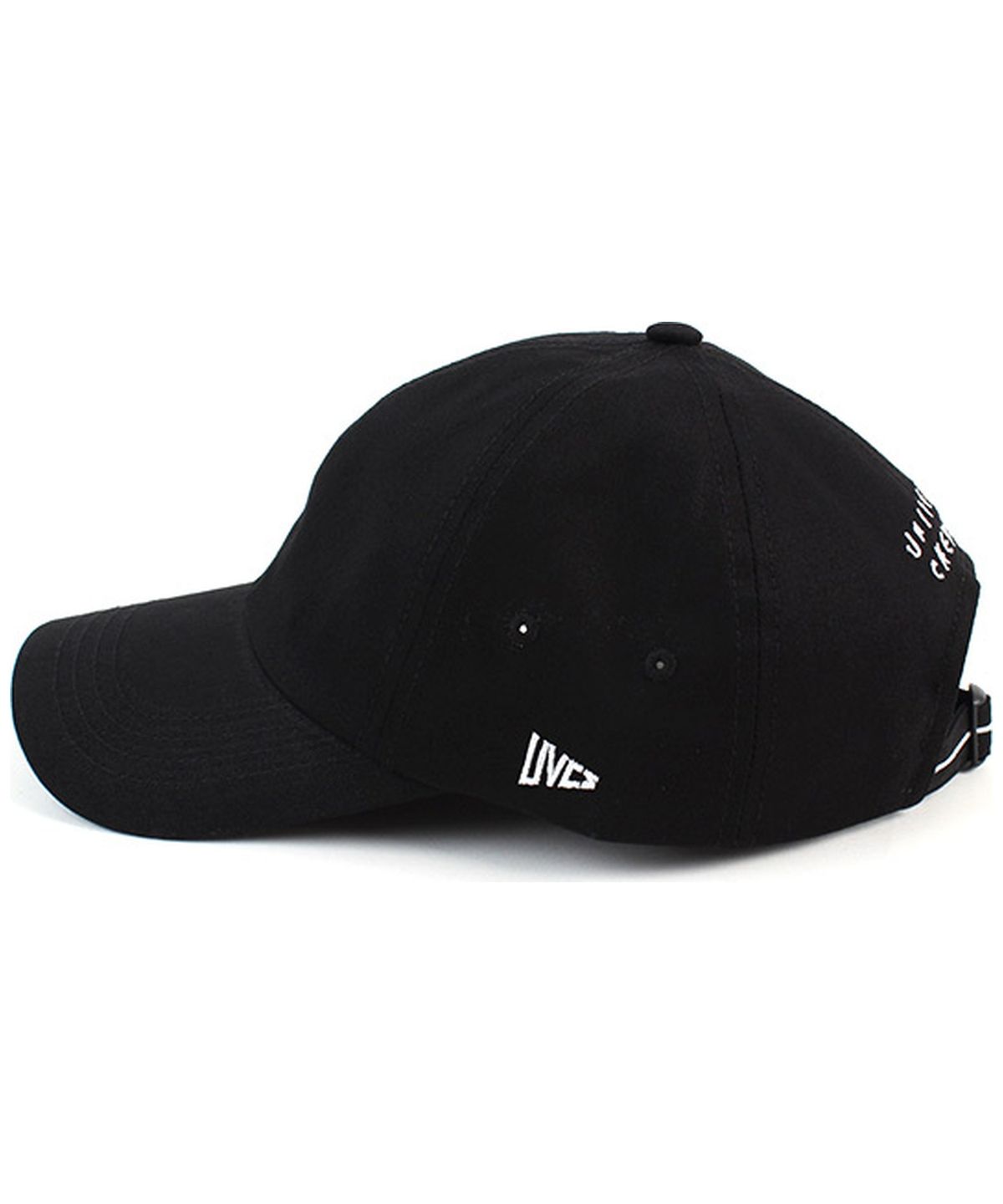 유니버셜 케미스트리(UNIVERSAL CHEMISTRY) Back Logo Cotton Black Ballcap 코튼볼캡