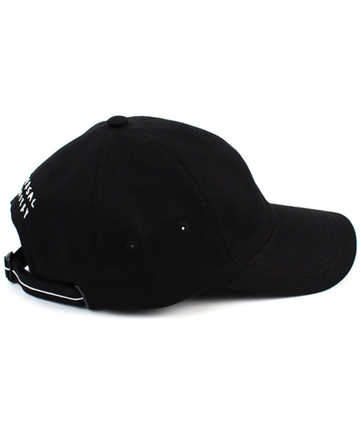 유니버셜 케미스트리(UNIVERSAL CHEMISTRY) Back Logo Cotton Black Ballcap 코튼볼캡