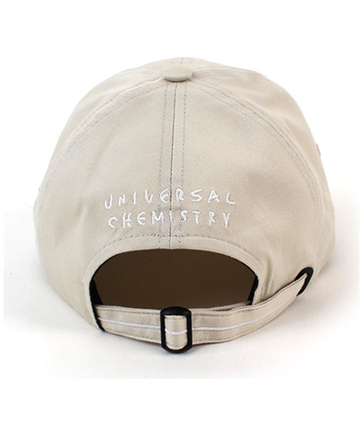 유니버셜 케미스트리(UNIVERSAL CHEMISTRY) Back Logo Cotton Beige Ballcap 코튼볼캡