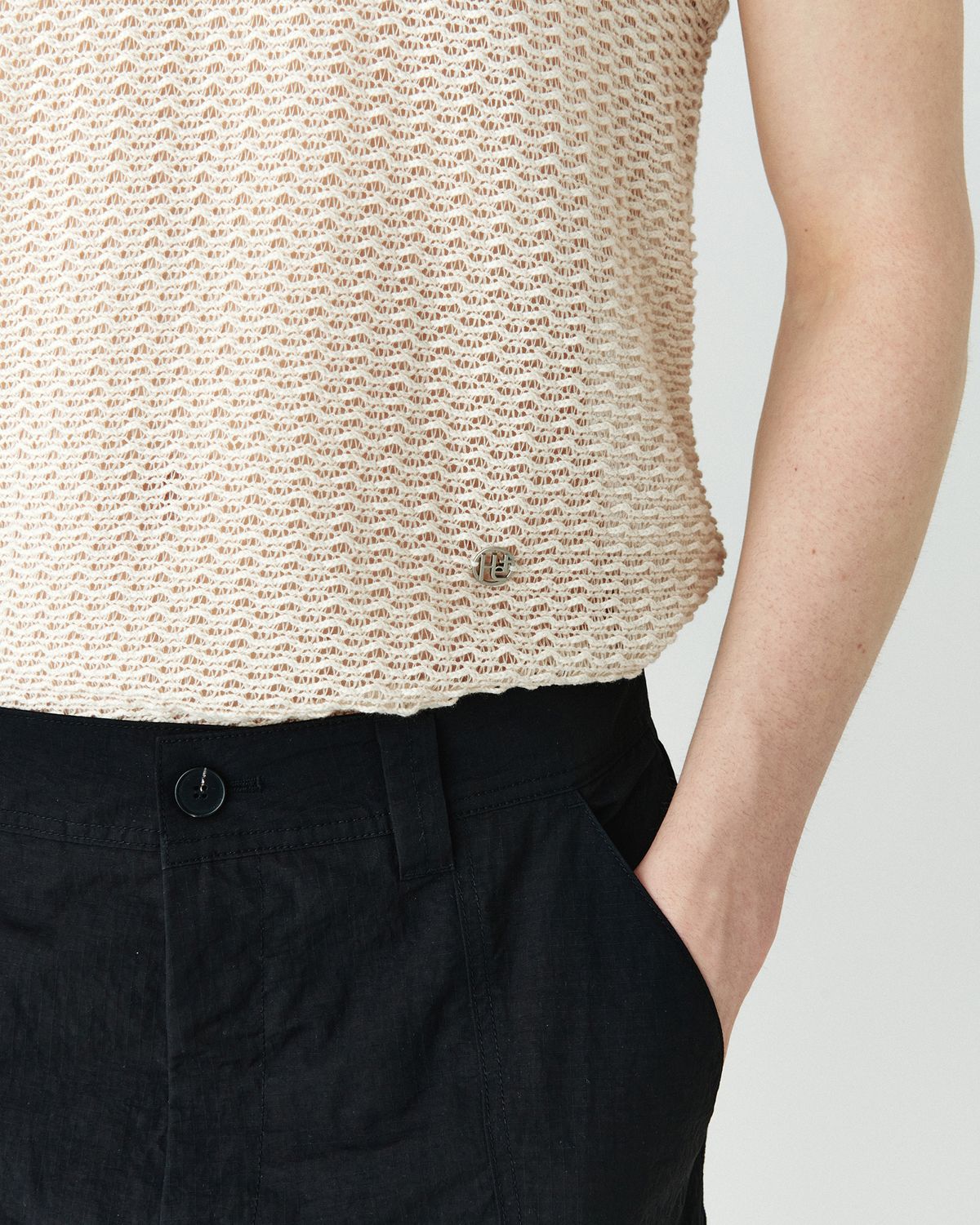호이테(HEUTE) KNIT SLEEVELESS TOP BEIGE