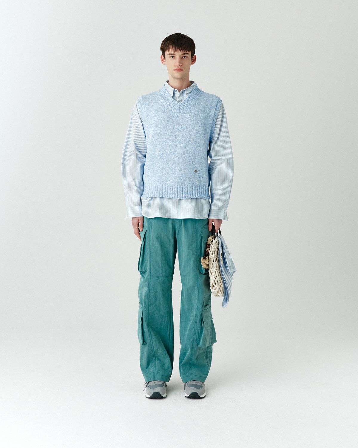 호이테(HEUTE) HET CRUNKY VEST BLUE