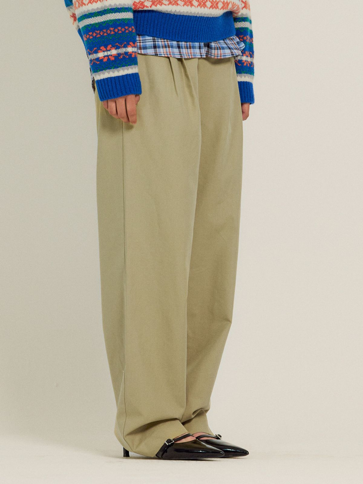 시엔느(SIENNE) Martin Tuck Pants (Beige)