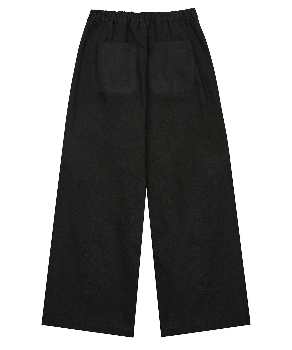 러브이즈트루(LUVISTRUE) PY CURVED WIDE PANTS(BLACK)