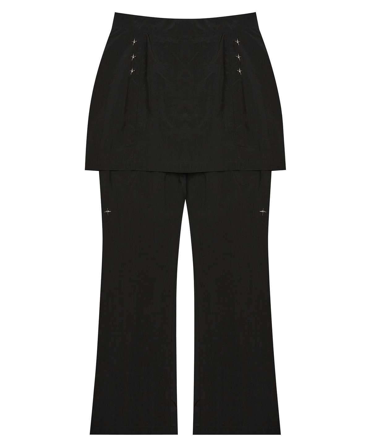 러브이즈트루(LUVISTRUE) PY RIVET SKIRT PANTS(BLACK)