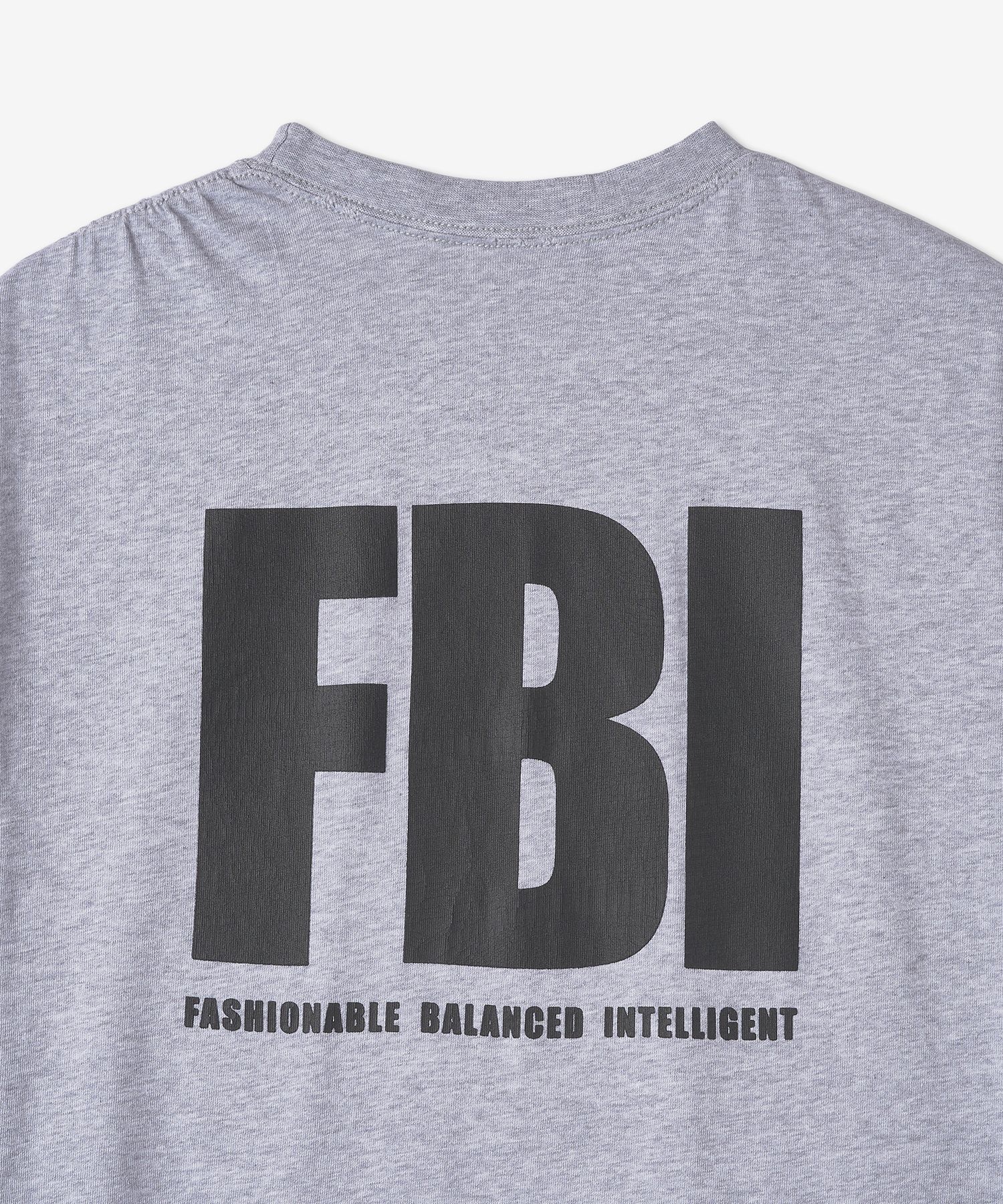 Tシャツ・カットソー *BALENCIAGA* FBI Logo Print Short Sleeve T-Shirt Gray 681314 MUSINSA | BALENCIAGA FBI Logo Print Short Sleeve T-Shirt