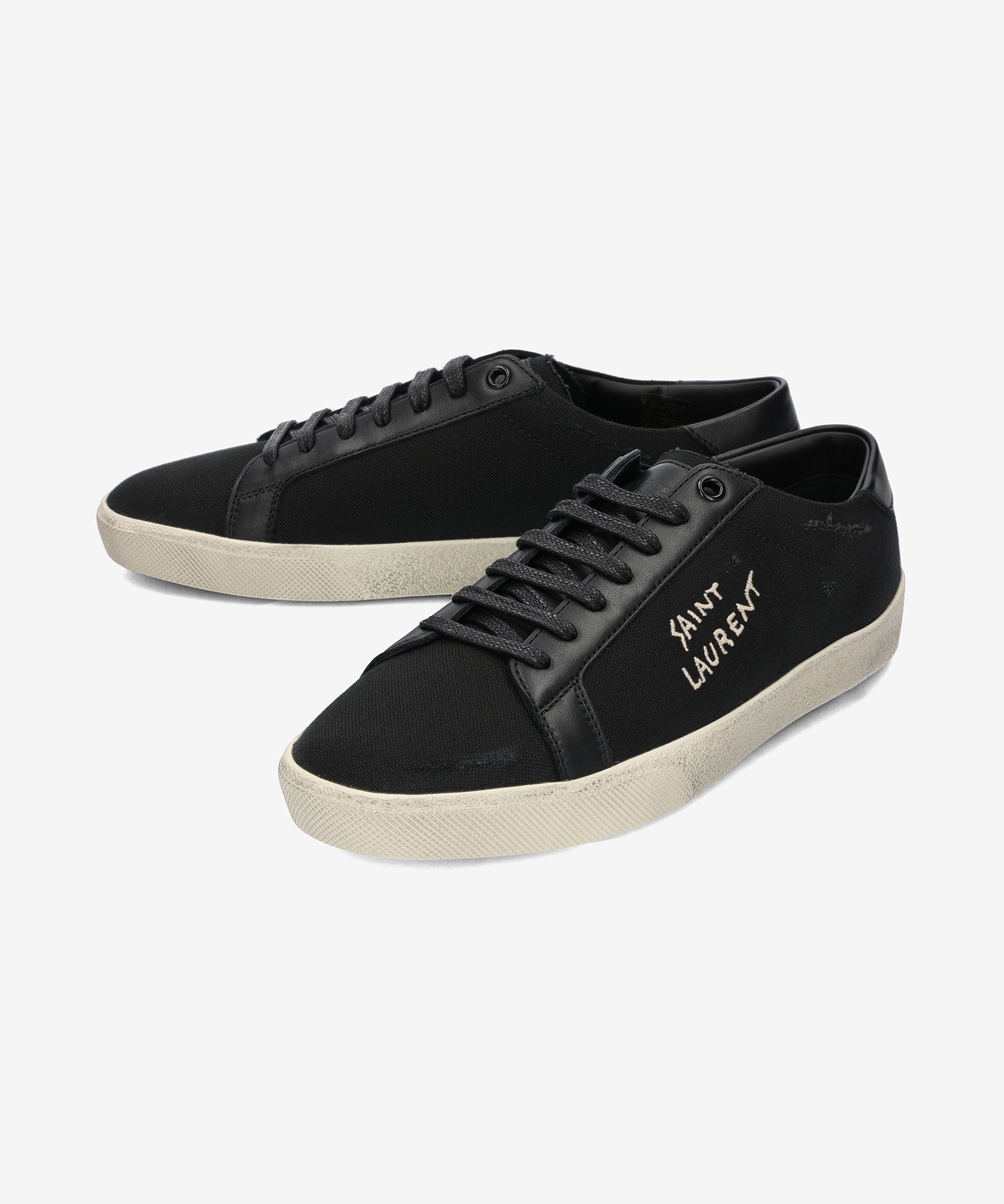 ■Saint Laurent■ Destroyed Low Top Sneakers Black 611106GUP MUSINSA | SAINT LAURENT Destroyed Low Top Sneakers - Black