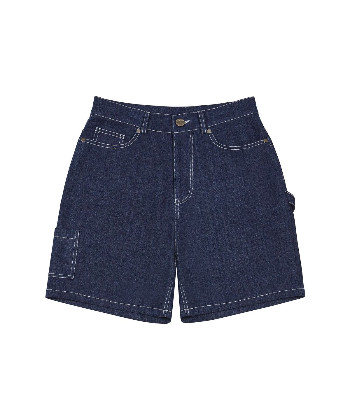 러브이즈트루(LUVISTRUE) PY DENIM CARPENTER SHORTS(BLUE)
