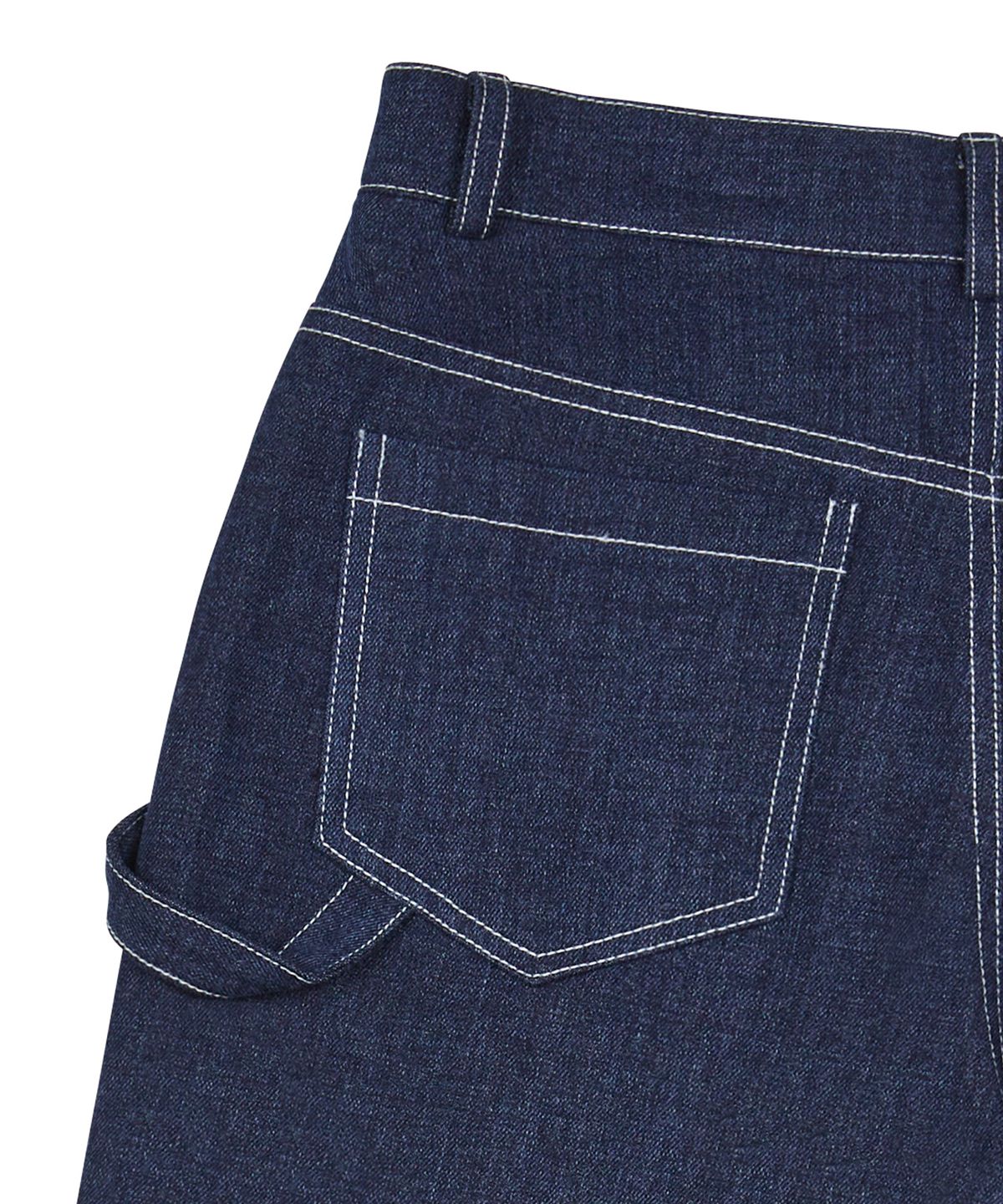 러브이즈트루(LUVISTRUE) PY DENIM CARPENTER SHORTS(BLUE)