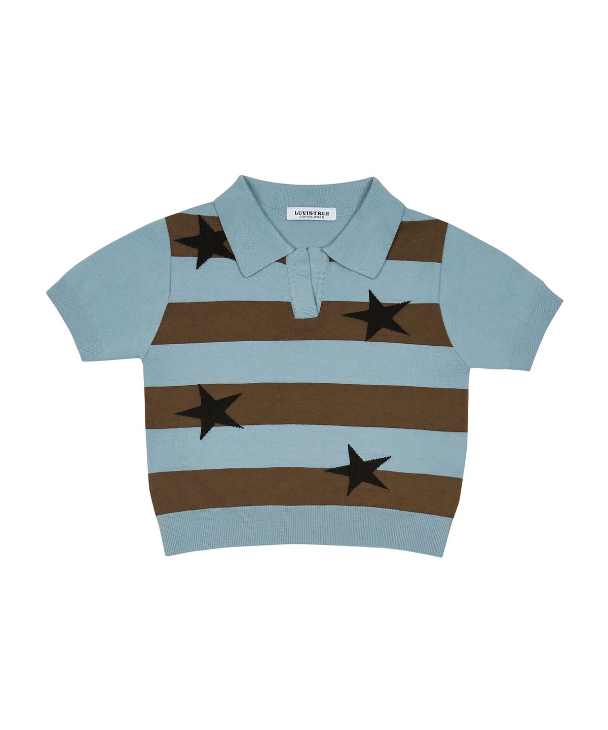 러브이즈트루(LUVISTRUE) PY STAR COLLAR KNIT(SKY BLUE)