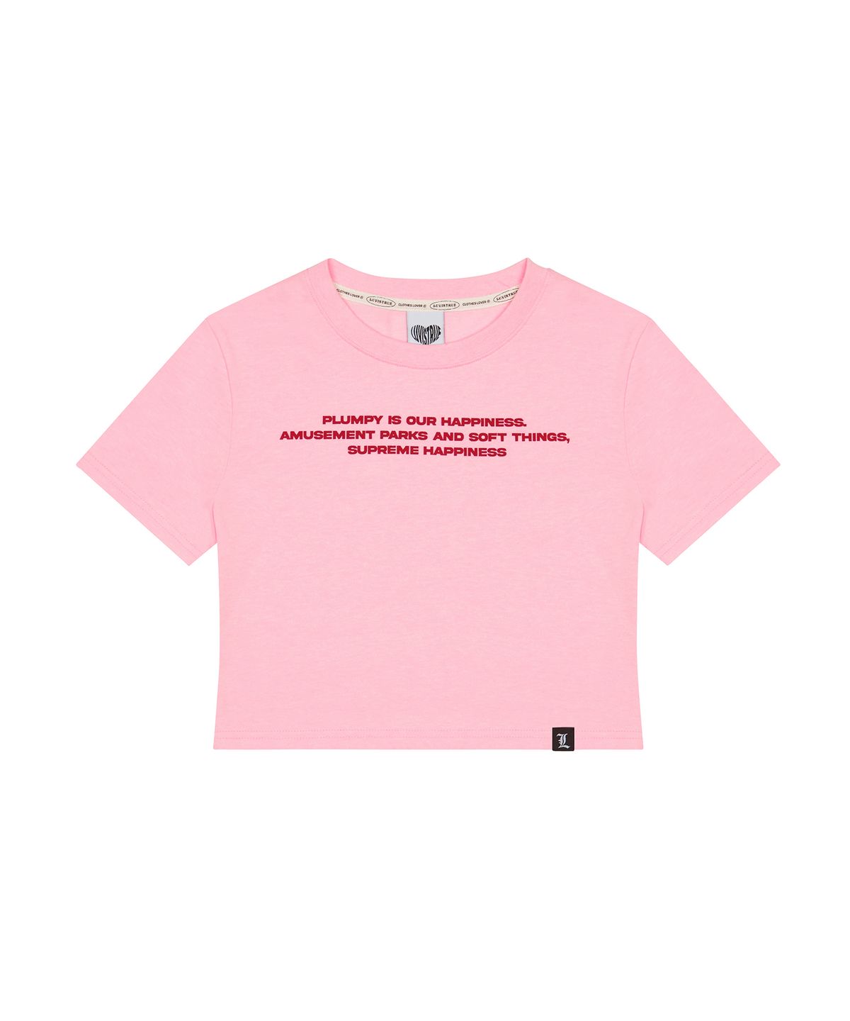 러브이즈트루(LUVISTRUE) PY LETTERING TEE(BABY PINK)