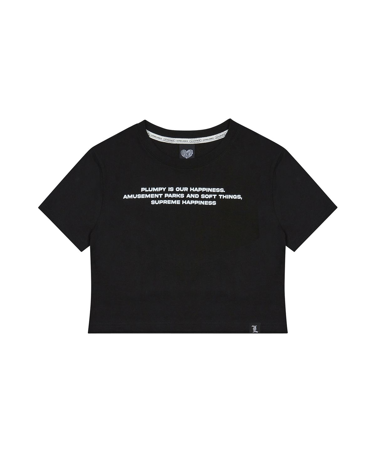 러브이즈트루(LUVISTRUE) PY LETTERING TEE(BLACK)