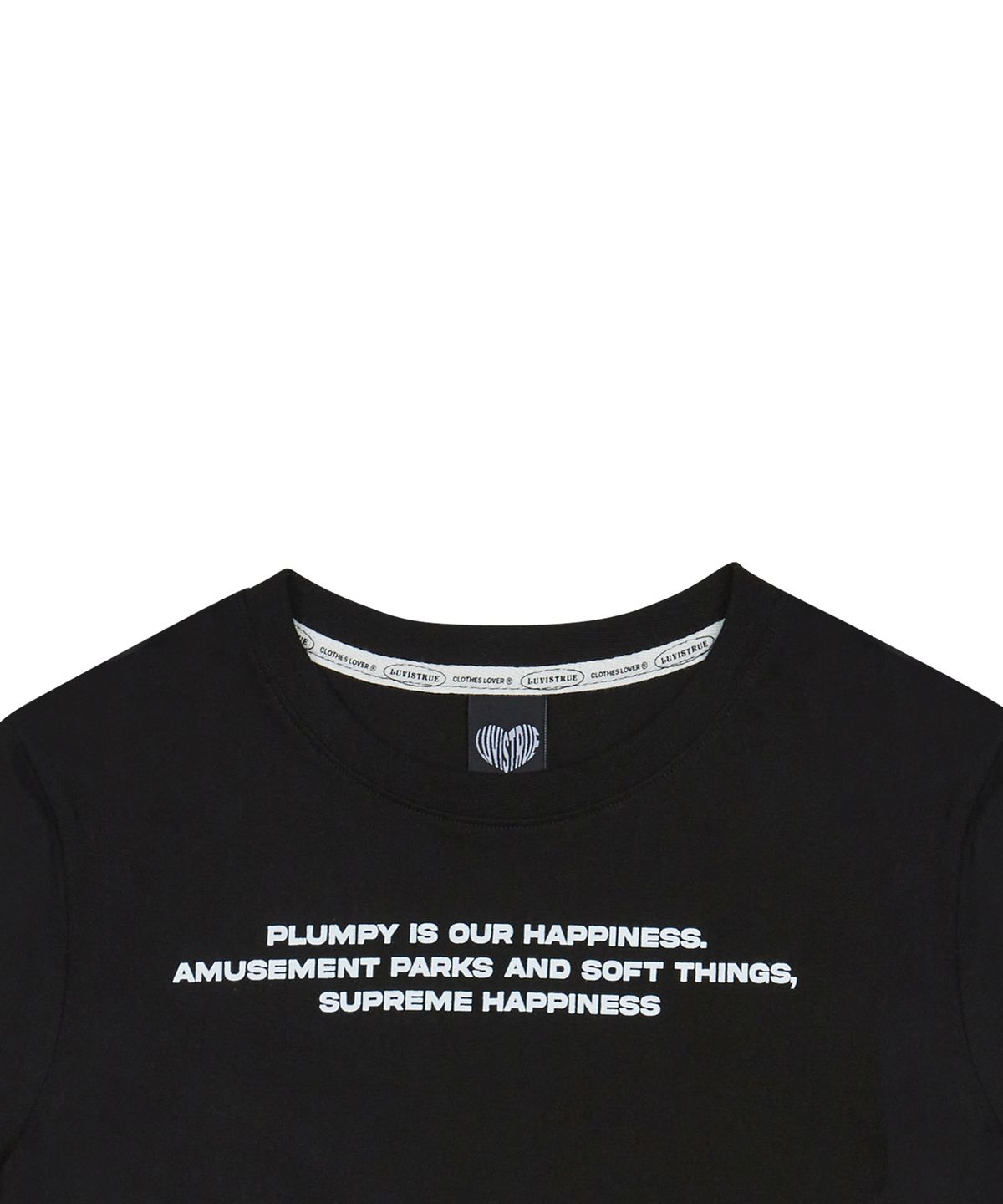 러브이즈트루(LUVISTRUE) PY LETTERING TEE(BLACK)