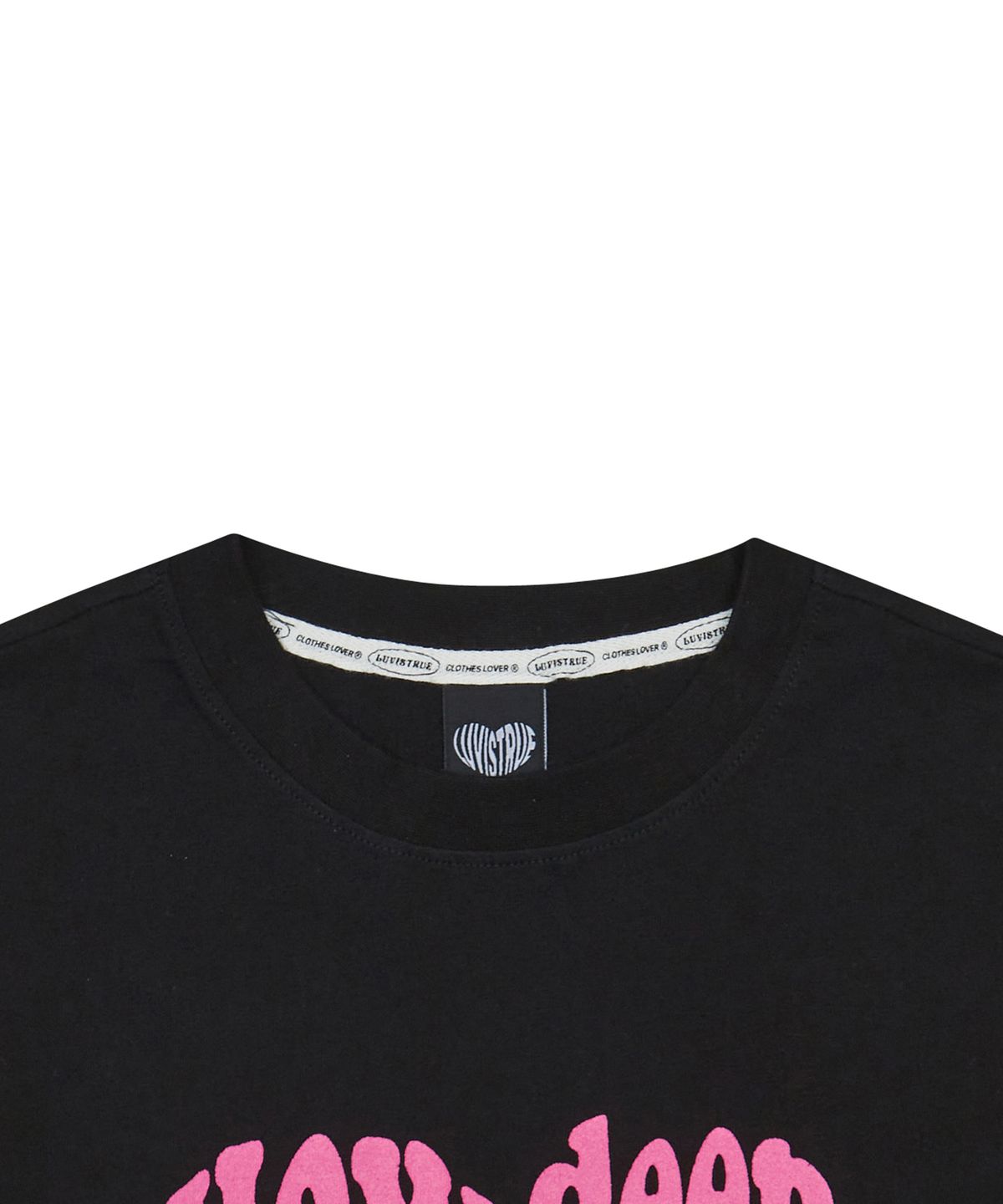 러브이즈트루(LUVISTRUE) PY LUV TEE(BLACK)