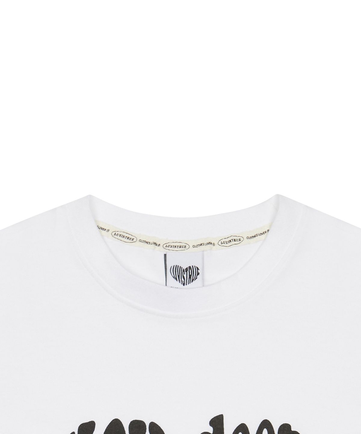 러브이즈트루(LUVISTRUE) PY LUV TEE(WHITE)