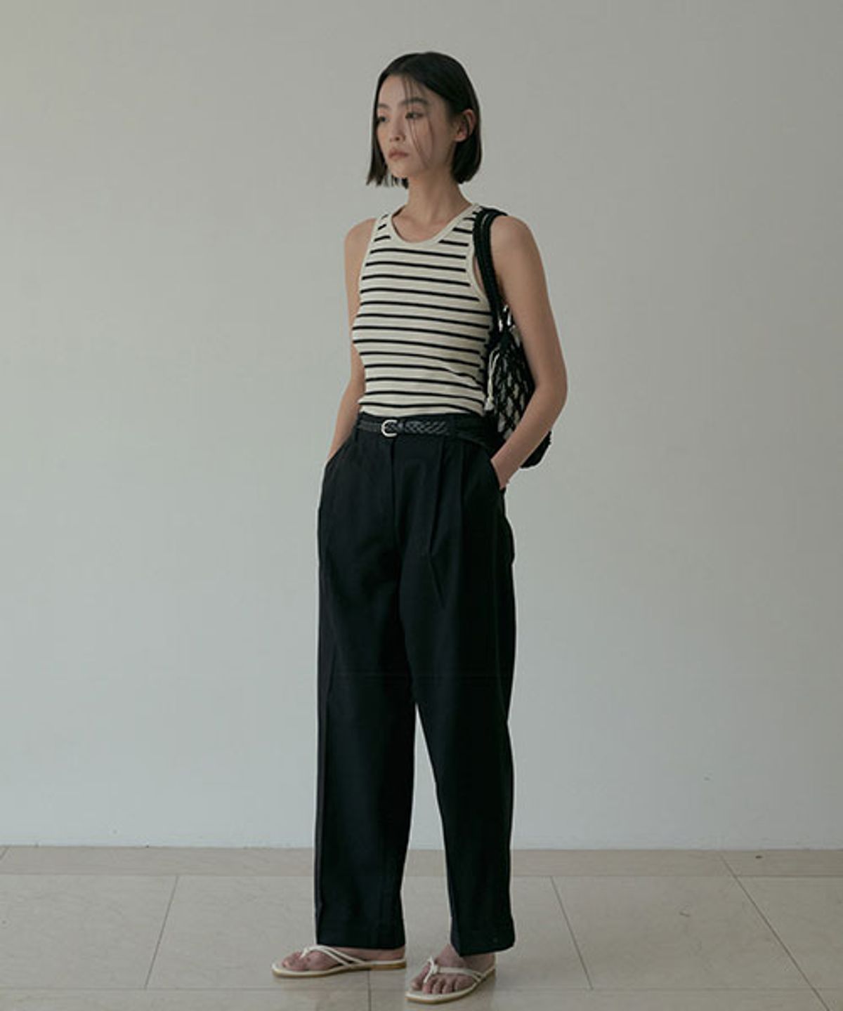 링서울(LINGSEOUL) stripe sleeveless-cream