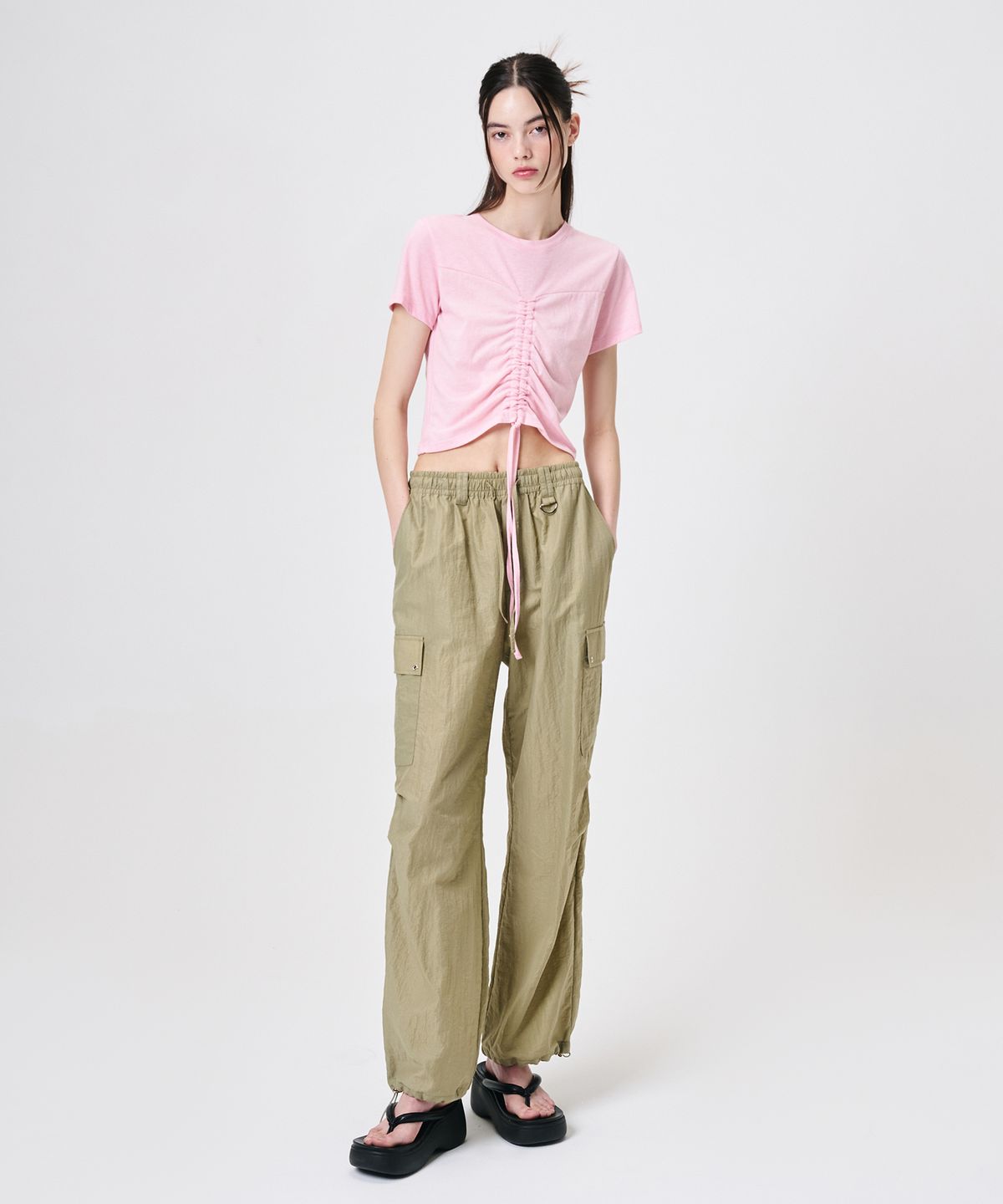 에트몽(ETMON) Heart String T-Shirt, Pink