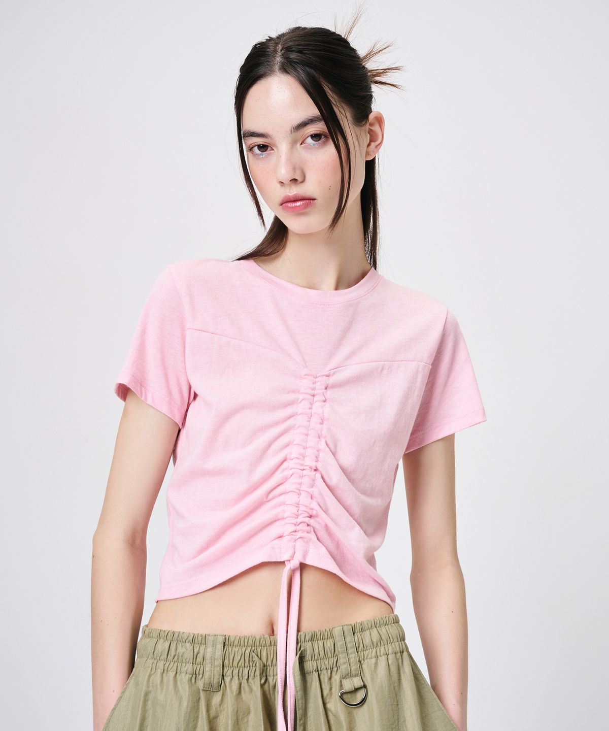 에트몽(ETMON) Heart String T-Shirt, Pink