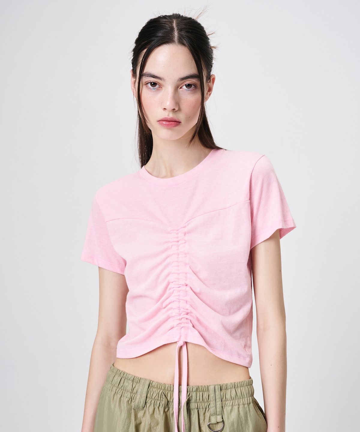 에트몽(ETMON) Heart String T-Shirt, Pink