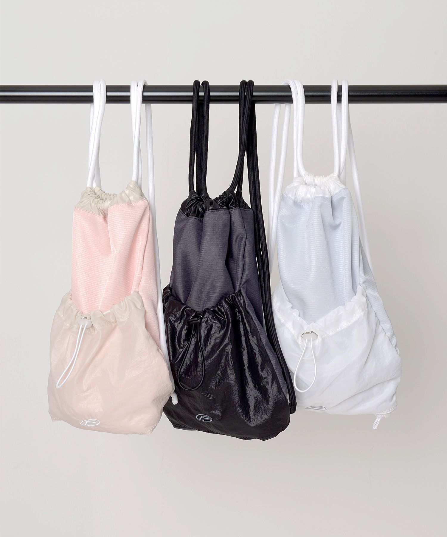 MUSINSA | PIECEMAKER EX NYLON GYM SACK (CHARCOAL)