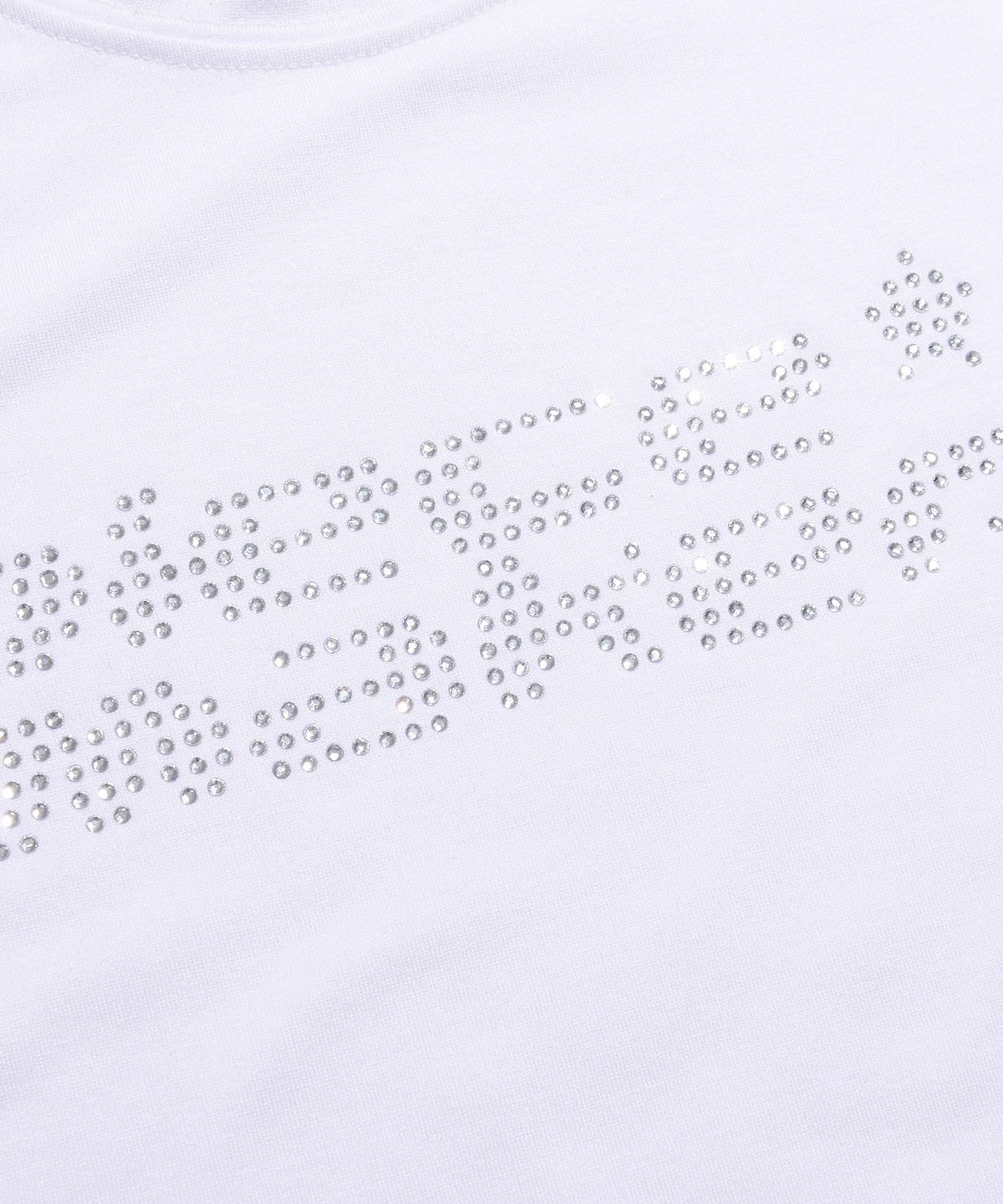 피스메이커(PIECE MAKER) CRYSTAL LOGO CROP TEE (WHITE)