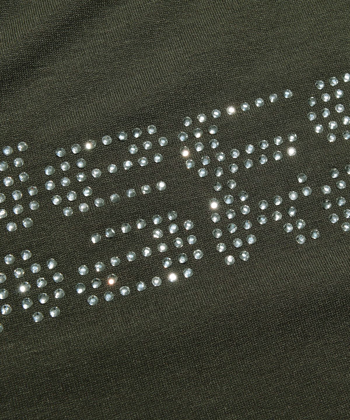 피스메이커(PIECE MAKER) CRYSTAL LOGO CROP TEE (OLIVE)