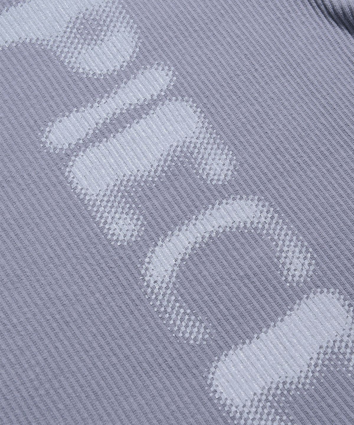 피스메이커(PIECE MAKER) RIBBED CONTRAST CROP TEE (GREY)